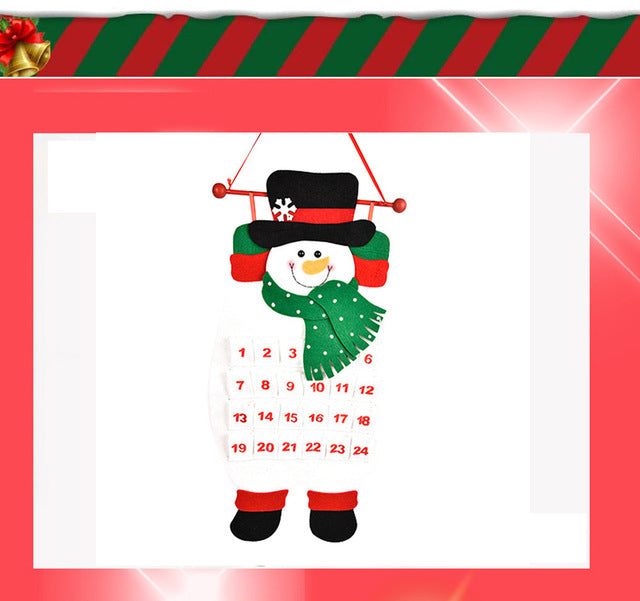 Christmas Old Man Snow Man Deer Calendar Advent