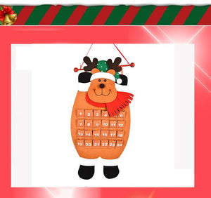 Christmas Old Man Snow Man Deer Calendar Advent