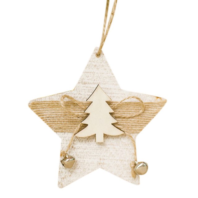 Christmas Ornament Snowflake Wood Embellishments