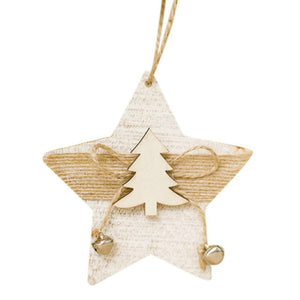 Christmas Ornament Snowflake Wood Embellishments
