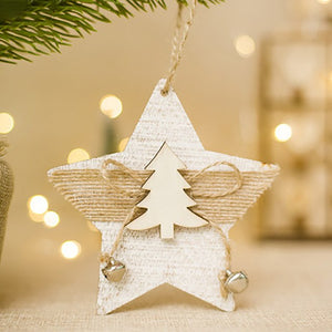 Christmas Ornament Snowflake Wood Embellishments