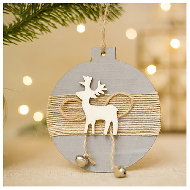 Christmas Ornament Snowflake Wood Embellishments