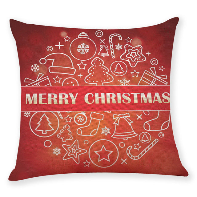 Christmas Pillowcase Home Decor Cushion Cover