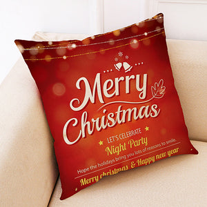 Christmas Pillowcase Home Decor Cushion Cover