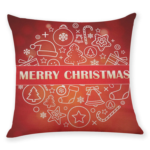 Christmas Pillowcase Home Decor Cushion Cover
