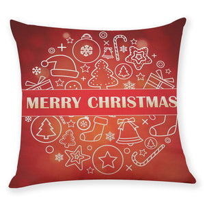 Christmas Pillowcase Home Decor Cushion Cover