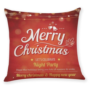 Christmas Pillowcase Home Decor Cushion Cover