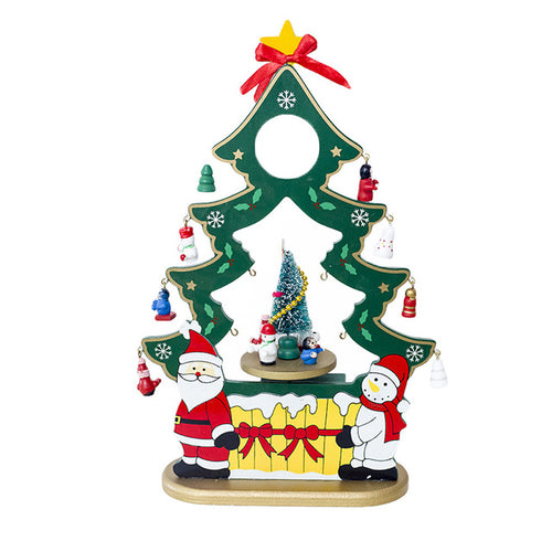 Christmas Snowman Wooden Home Decorative Xmas