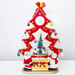 Christmas Snowman Wooden Home Decorative Xmas