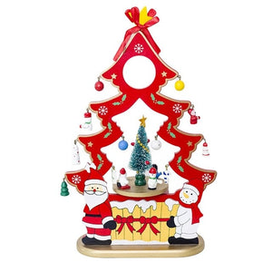 Christmas Snowman Wooden Home Decorative Xmas