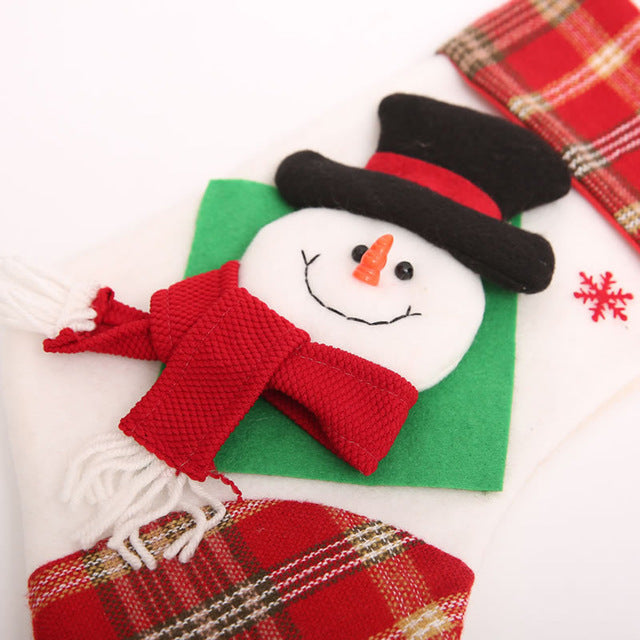 Christmas Sock Gift Bag Cloth Xmas Tree Hanging
