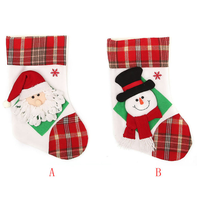 Christmas Sock Gift Bag Cloth Xmas Tree Hanging