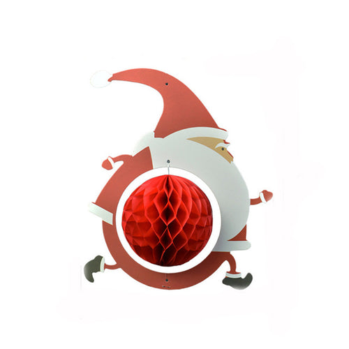 Christmas Vintage Beistle Santa Mini Honeycomb