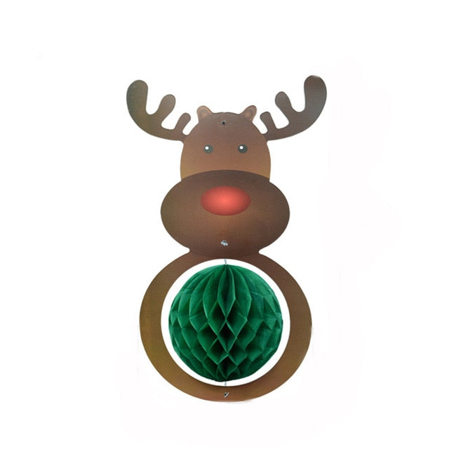 Christmas Vintage Beistle Santa Mini Honeycomb