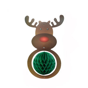 Christmas Vintage Beistle Santa Mini Honeycomb