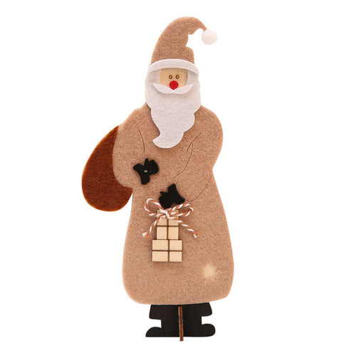Christmas Wooden Christmas Santa Claus Assembling