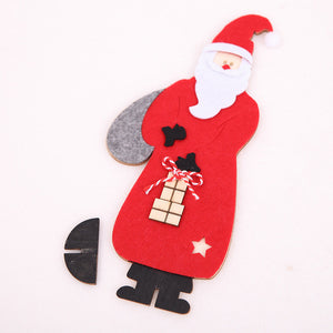 Christmas Wooden Christmas Santa Claus Assembling