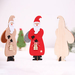 Christmas Wooden Christmas Santa Claus Assembling