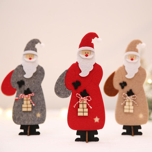 Christmas Wooden Christmas Santa Claus Assembling