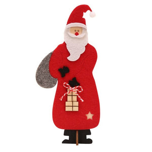 Christmas Wooden Christmas Santa Claus Assembling