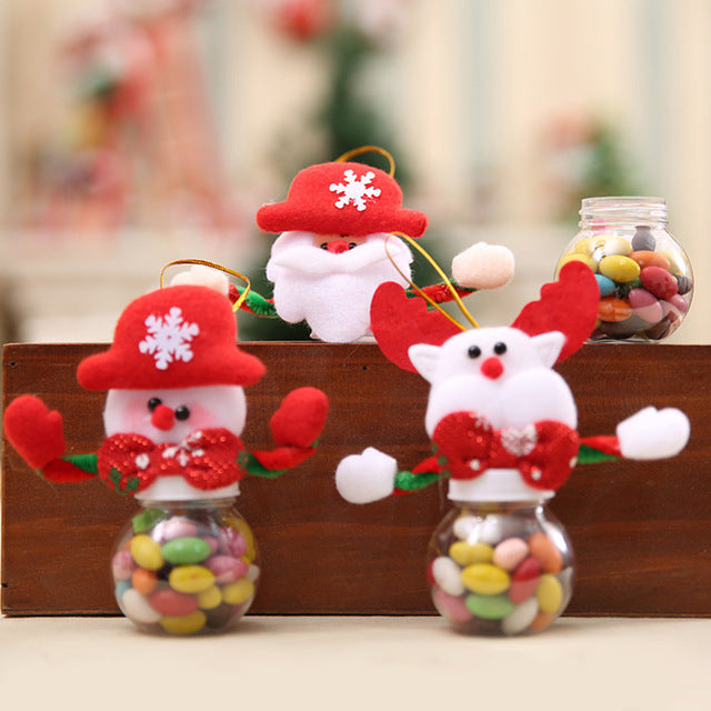 Christmas gift Cute Christmas Candy Storage Can