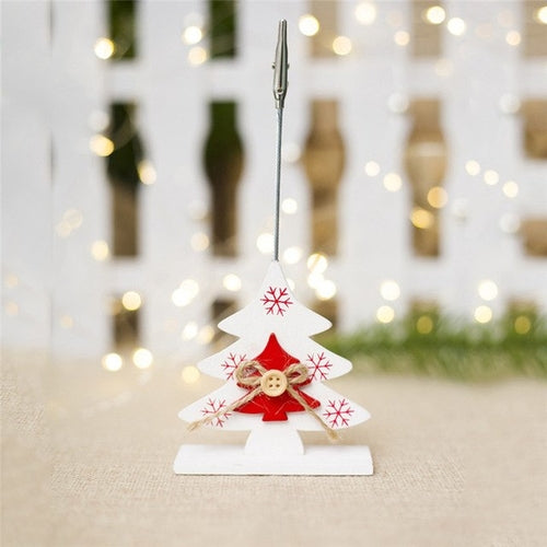 Creative Christmas Ornament Wooden Business Card