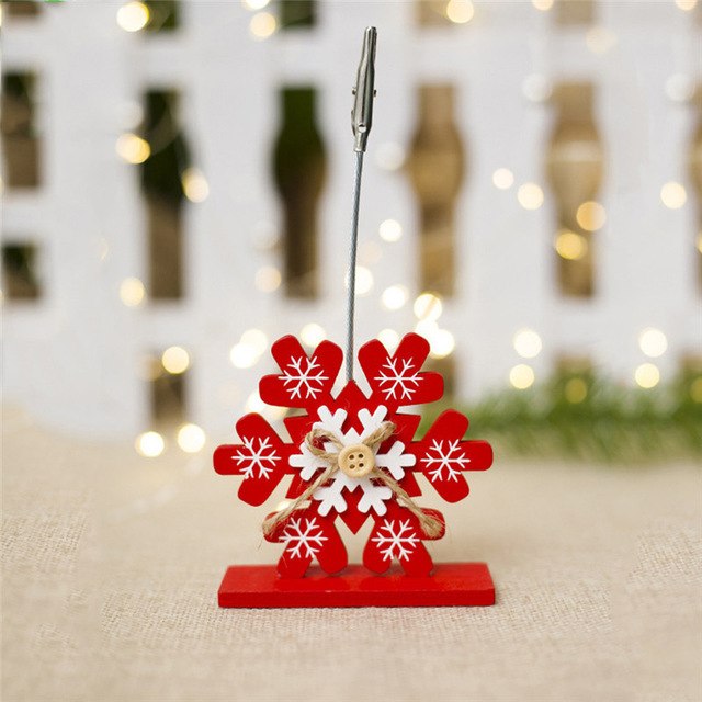 Creative Christmas Ornament Wooden Business Card