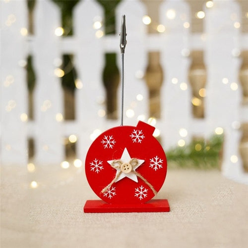 Creative Christmas Ornament Wooden Business Card