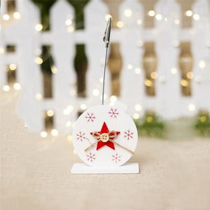 Creative Christmas Ornament Wooden Business Card