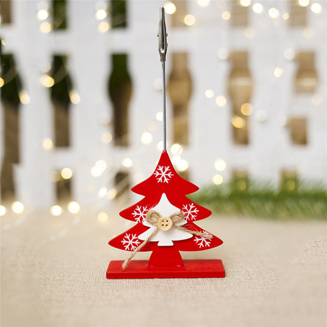 Creative Christmas Ornament Wooden Business Card