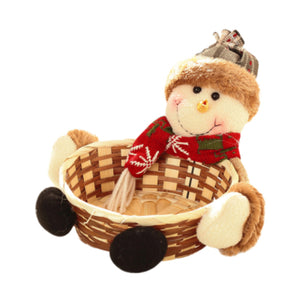 Cute Christmas Candy Storage Bamboo Xmas Gift