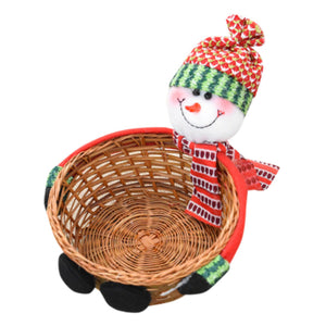 Cute Christmas Candy Storage Bamboo Xmas Gift