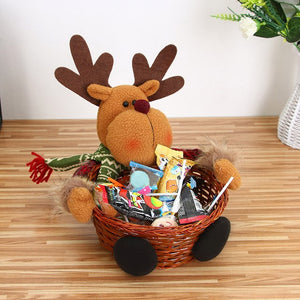 Cute Christmas Candy Storage Bamboo Xmas Gift