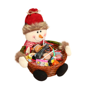 Cute Christmas Candy Storage Bamboo Xmas Gift