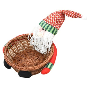 Cute Christmas Candy Storage Bamboo Xmas Gift