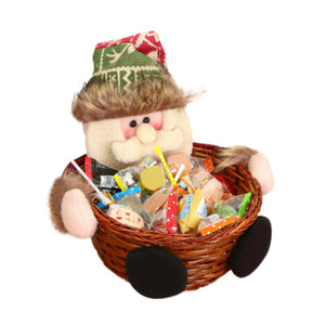 Cute Christmas Candy Storage Bamboo Xmas Gift