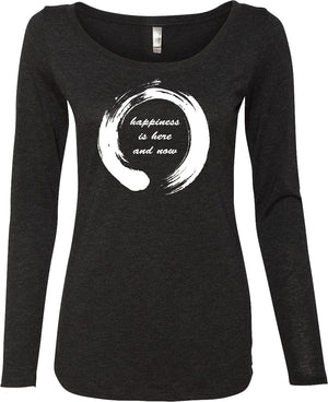 Womens Yoga T-shirt Enso Happiness Lightweight