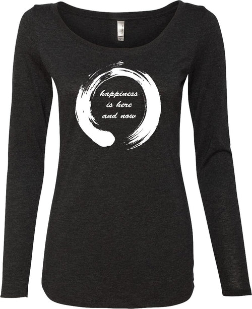 Womens Yoga T-shirt Enso Happiness Lightweight