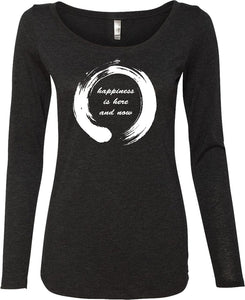 Womens Yoga T-shirt Enso Happiness Lightweight