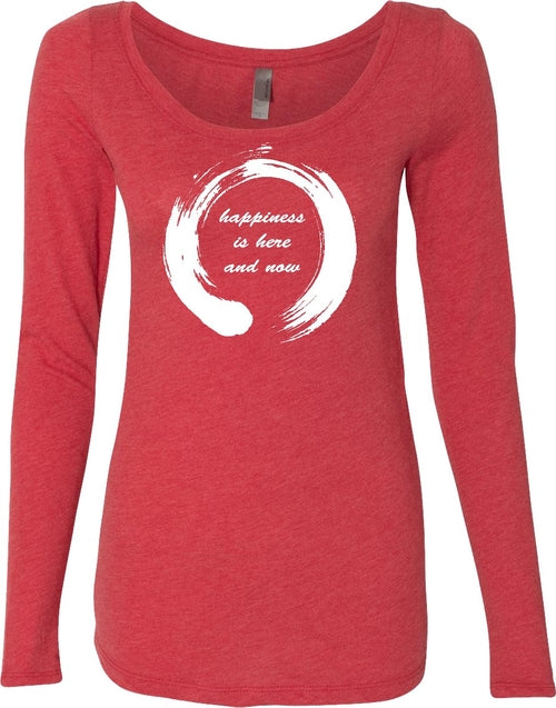 Womens Yoga T-shirt Enso Happiness Lightweight