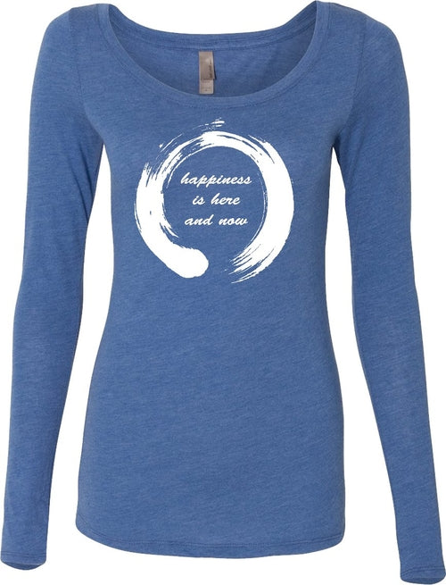 Womens Yoga T-shirt Enso Happiness Lightweight