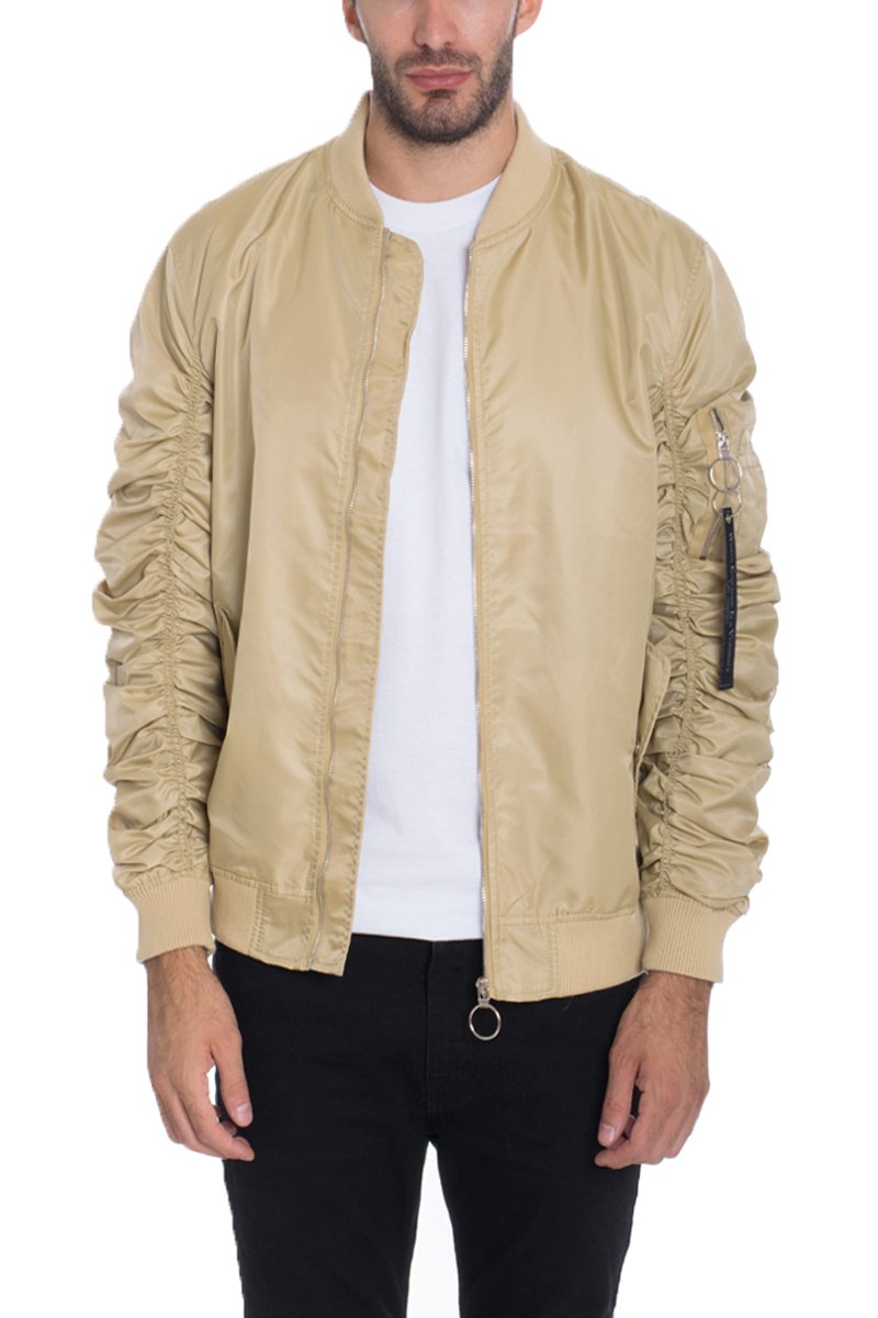 FLIGHT LINED BOMBER- KHAKI