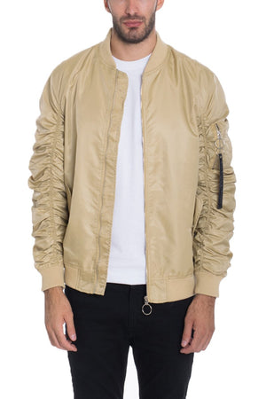 FLIGHT LINED BOMBER- KHAKI