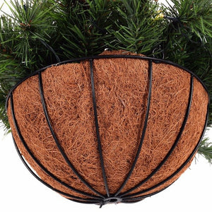 12" Pre-lit Christmas Hanging Basket