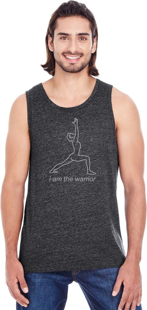 Yoga Tank Top Line Warrior Triblend Tanktop