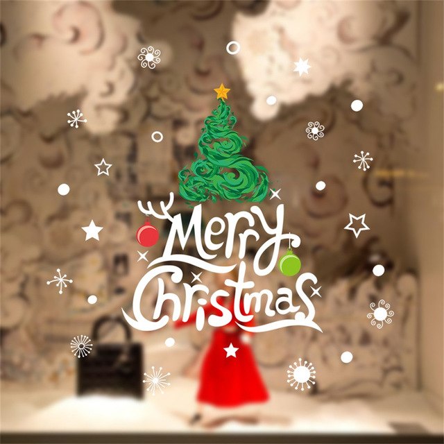 Merry Christmas Home Household Room Wall Sticker