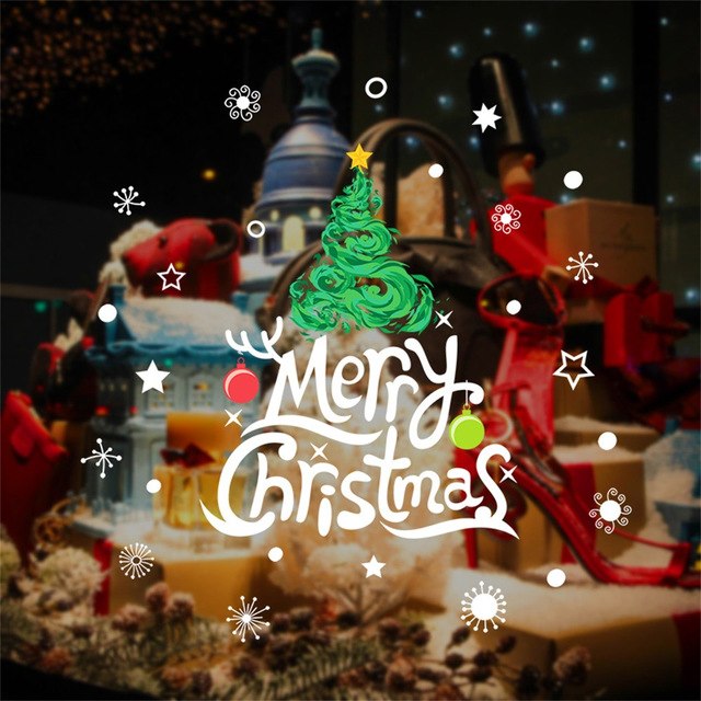 Merry Christmas Home Household Room Wall Sticker
