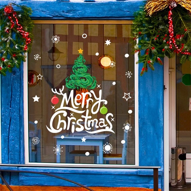 Merry Christmas Home Household Room Wall Sticker
