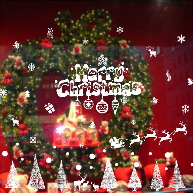 Merry Christmas Home Household Room Wall Sticker