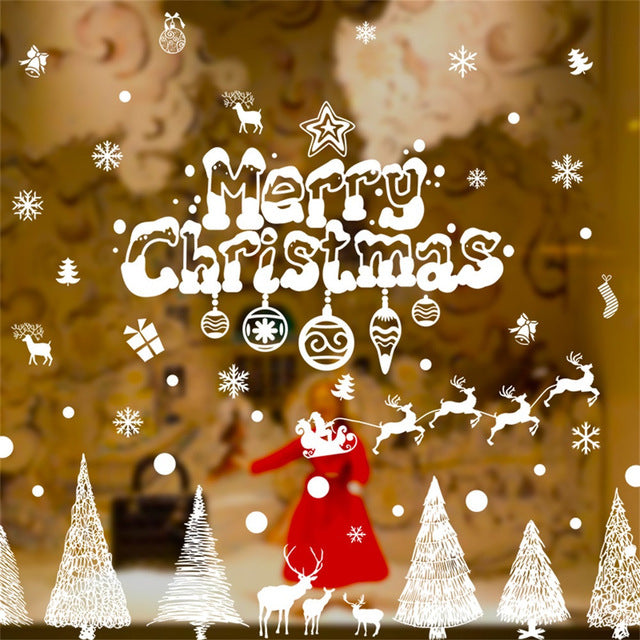 Merry Christmas Home Household Room Wall Sticker